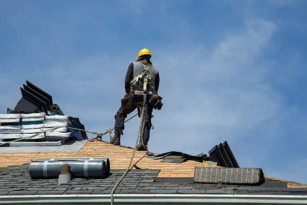 Professional Roof Replacement technician working in Afton, NY